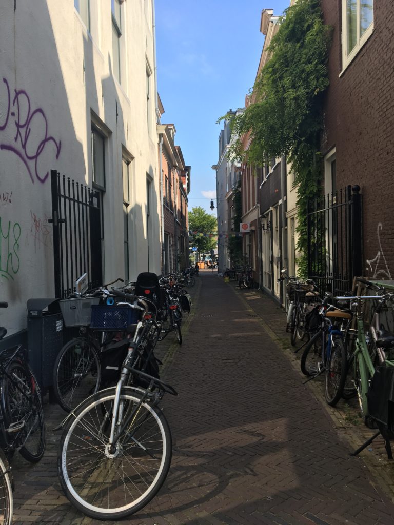 A side alley in Haarlem, Netherlands