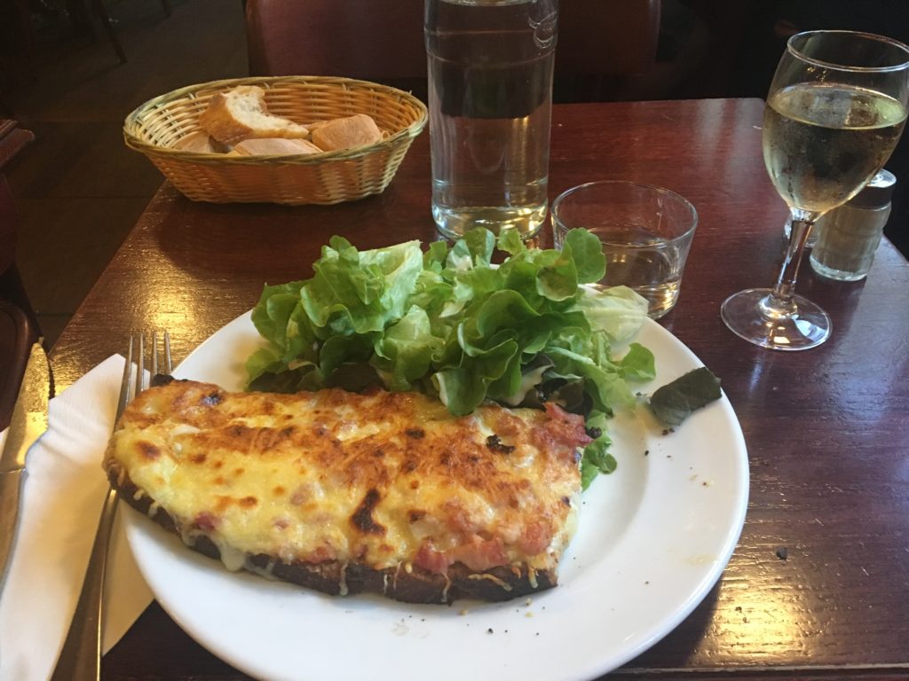 Wine, bread, and cheese...so French