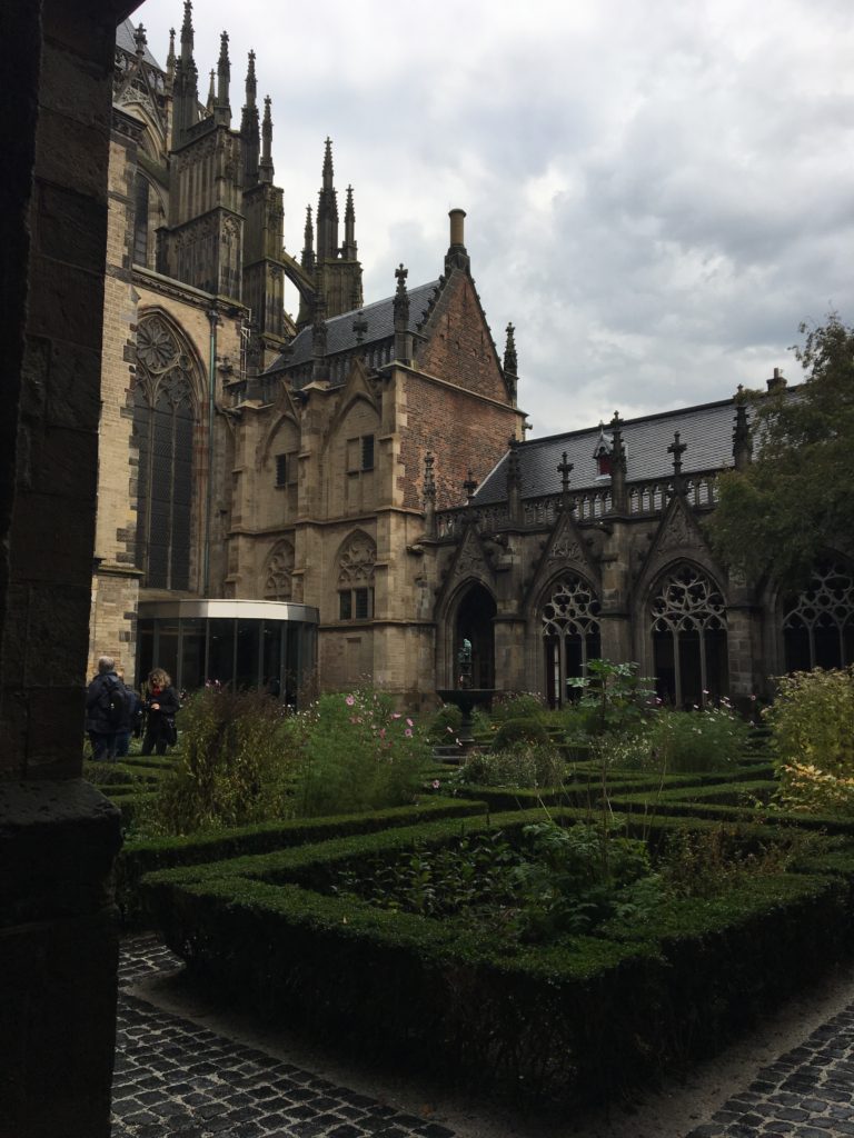 The garden outside St. Martin's Cathedral, Utrecht, Netherlands