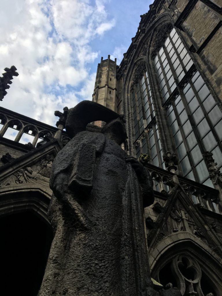 The statue of St. Martin at St. Martin's Cathredral, Utrecht, Netherlands